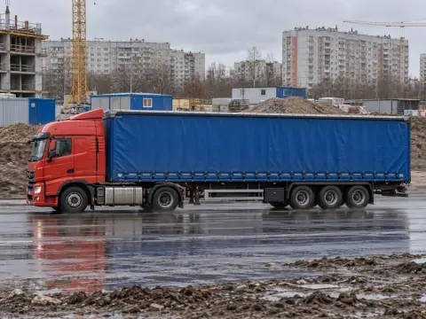 Шторная еврофура 20 т, шторный