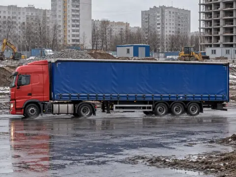 Шторная еврофура 20 т, шторный