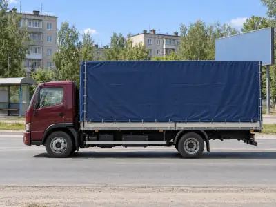 Тент 5 т Краснодар — Новосибирск, фото 1 — спереди
