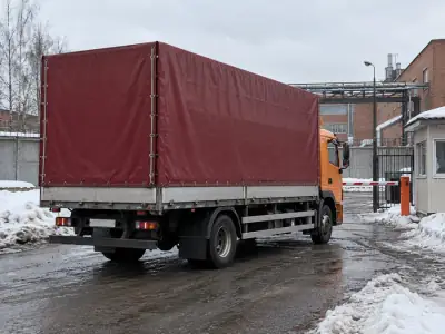 Тентованная фура 10 т Екатеринбург — Новосибирск, фото 4 — сзади