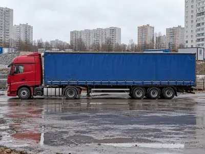 Шторная еврофура 20 т Екатеринбург — Владивосток, фото 3 — сбоку