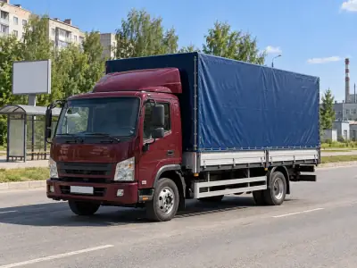 Тентованная фура 10 т Пермь — Тюмень, фото 3 — сбоку
