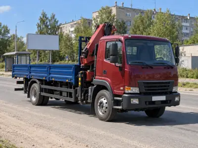 Манипулятор 5 т Челябинск — Златоуст, фото 2 — с другой стороны