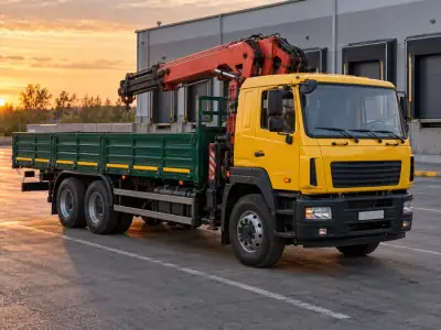Манипулятор 10 т Тюмень — Нефтеюганск, фото 2 — с другой стороны