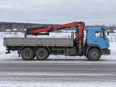 Манипулятор 10 т Уфа — Красноярск, фото 1 — спереди