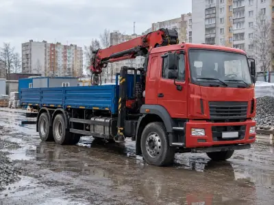 Манипулятор 10 т Самара — Новосибирск, фото 2 — с другой стороны