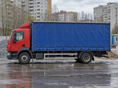 Шторная фура 10 т Уфа — Челябинск, фото 1 — спереди