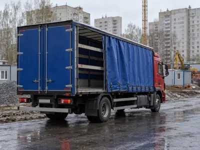 Шторная фура 10 т Уфа — Челябинск, фото 4 — сзади