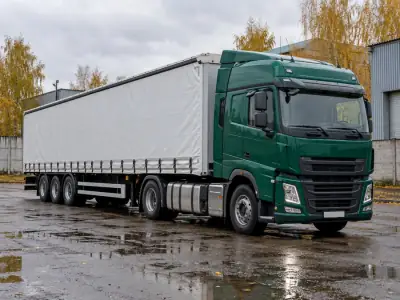 Шторная еврофура 20 т Калининград — Воронеж, фото 2 — с другой стороны