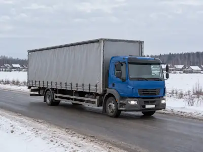 Шторная фура 10 т Челябинск — Уфа, фото 1 — спереди
