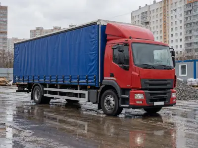 Шторная фура 10 т Омск — Уфа, фото 2 — с другой стороны