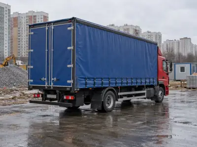 Шторная фура 10 т Омск — Уфа, фото 4 — сзади