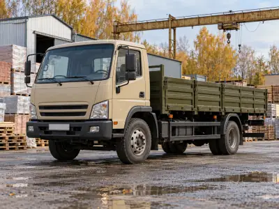 Бортовой 5 т Челябинск — Красноярск, фото 1 — спереди
