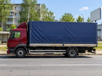 Тентованная фура 10 т Краснодар — Москва, фото 1 — спереди