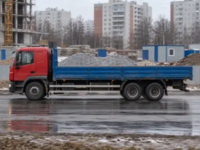 Бортовой 7 т Тюмень — Красноярск, фото 1 — спереди
