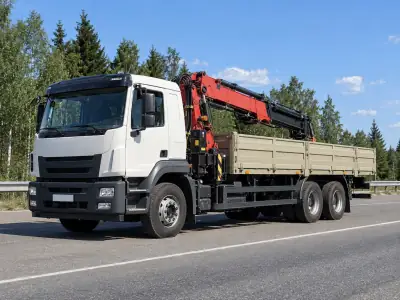 Манипулятор 10 т Новороссийск — Челябинск, фото 1 — спереди
