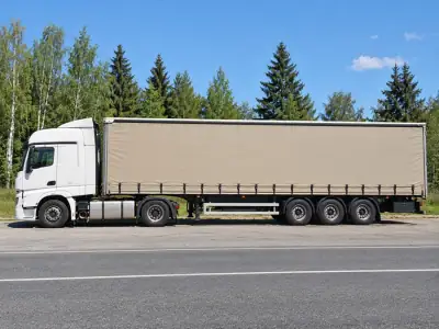 Шторная еврофура 20 т Краснодар — Нижний Новгород, фото 3 — сбоку