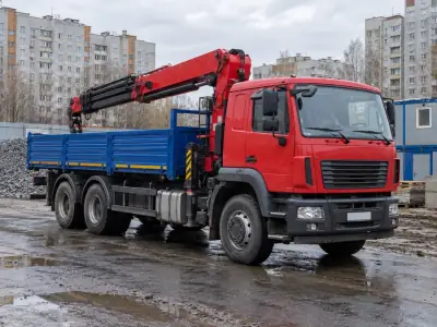 Манипулятор 10 т Челябинск — Новосибирск, фото 2 — с другой стороны