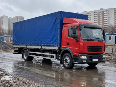 Тентованная фура 10 т Челябинск — Омск, фото 2 — с другой стороны