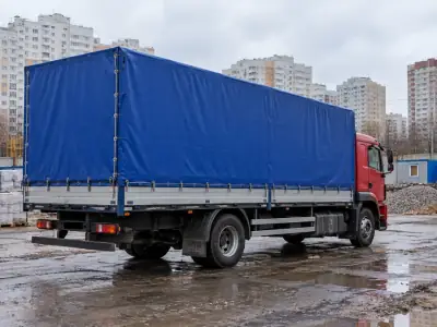 Тентованная фура 10 т Челябинск — Омск, фото 4 — сзади