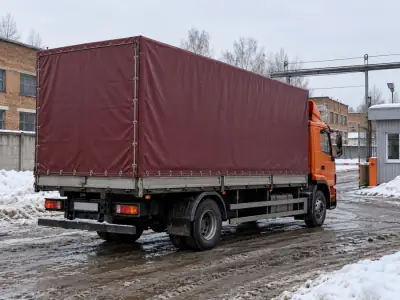 Тентованная фура 10 т Омск — Новороссийск, фото 4 — сзади