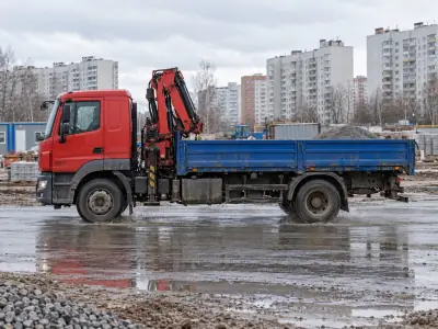 Манипулятор 5 т Санкт-Петербург — Воронеж, фото 1 — спереди