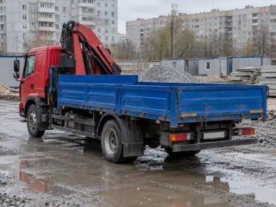 Манипулятор 5 т Санкт-Петербург — Воронеж, фото 4 — сзади