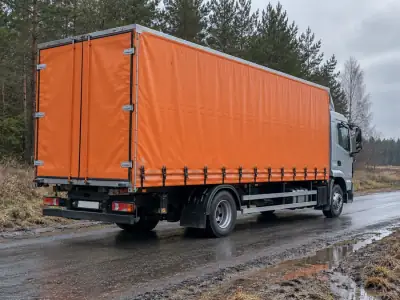 Шторная фура 10 т Уфа — Челябинск, фото 4 — сзади