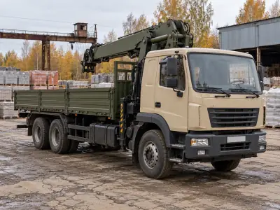Манипулятор 10 т Новороссийск — Владивосток, фото 1 — спереди