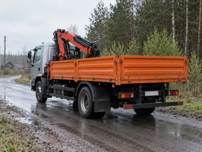 Манипулятор 5 т Челябинск — Новосибирск, фото 4 — сзади