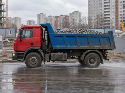 Самосвал 10 т Волгоград — Новосибирск, фото 1 — спереди