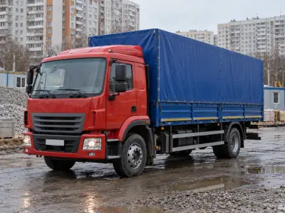 Тентованная фура 10 т Сочи — Тольятти, фото 3 — сбоку