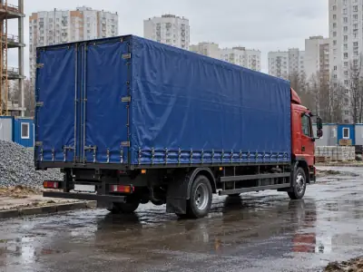 Тентованная фура 10 т Сочи — Тольятти, фото 4 — сзади