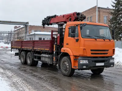 Манипулятор 10 т Пермь — Уфа, фото 1 — спереди