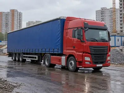 Шторная еврофура 20 т Тюмень — Волгоград, фото 2 — с другой стороны