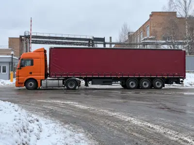 Шторная еврофура 20 т Краснодар — Тюмень, фото 3 — сбоку