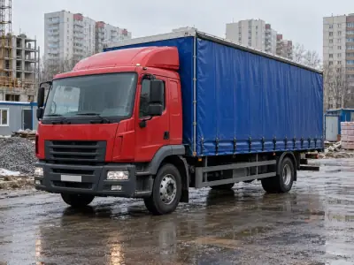 Шторная фура 10 т Пермь — Уфа, фото 3 — сбоку