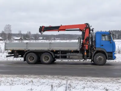 Манипулятор 10 т Волгоград — Челябинск, фото 1 — спереди