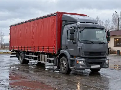 Шторная фура 10 т Челябинск — Воронеж, фото 2 — с другой стороны