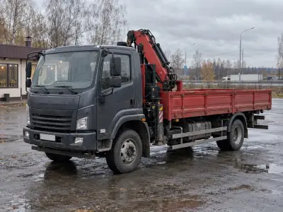 Манипулятор 5 т Челябинск — Омск, фото 1 — спереди