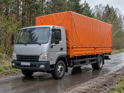 Тент 5 т Красноярск — Уфа, фото 4 — сзади