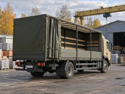 Шторная фура 10 т Волгоград — Новосибирск, фото 4 — сзади