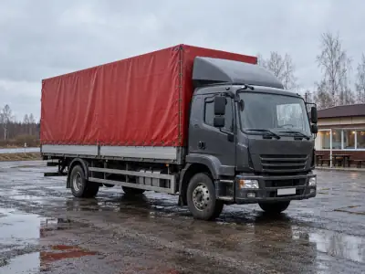 Тентованная фура 10 т Краснодар — Красноярск, фото 2 — с другой стороны