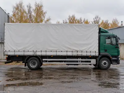 Тентованная фура 10 т Уфа — Новороссийск, фото 1 — спереди