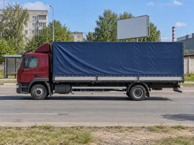 Тентованная фура 10 т Омск — Тольятти, фото 3 — сбоку