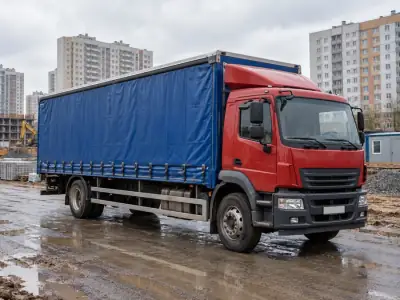 Шторная фура 10 т Челябинск — Воронеж, фото 2 — с другой стороны