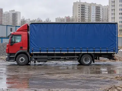Шторная фура 10 т Челябинск — Воронеж, фото 3 — сбоку