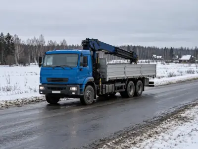 Манипулятор 10 т Волгоград — Омск, фото 1 — спереди