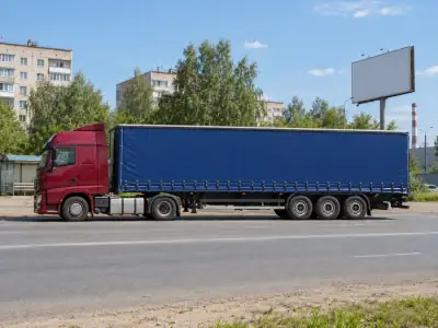 Шторная еврофура 20 т Омск — Новороссийск, фото 3 — сбоку