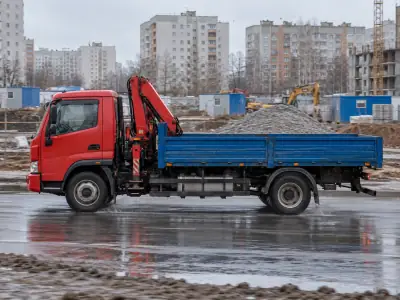 Манипулятор 5 т Калининград — Ростов-на-Дону, фото 1 — спереди